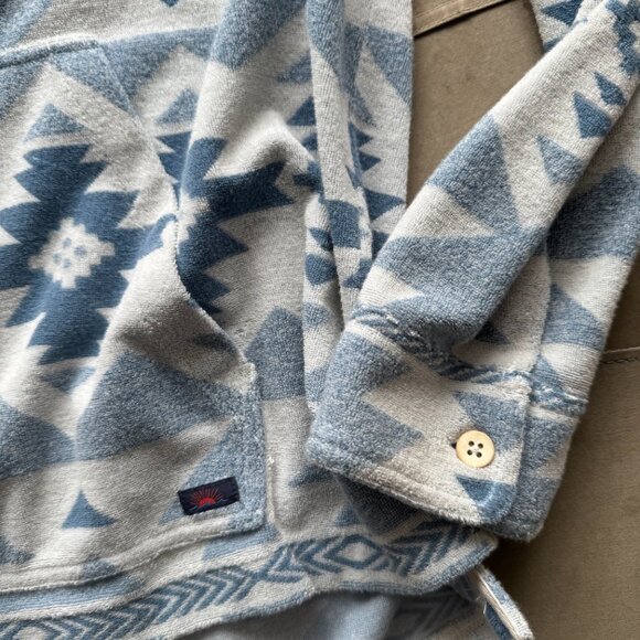Faherty Organic Cotton Baja Hoodie - Doug Good Feather Native Design XL - Picture 3 of 6